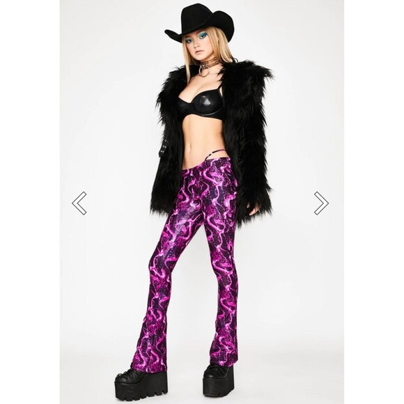 Sweet Blazing Desire G-S Pants Size Small Dolls Kill LA Lux - Picture 11 of 12